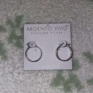 Argento Vivo Sterling silver hoop earrings